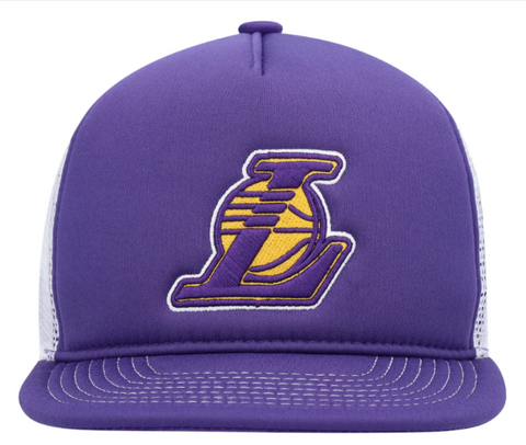 Los Angeles Lakers Youth Snapback NBA Foam Mesh Trucker Cap Hat