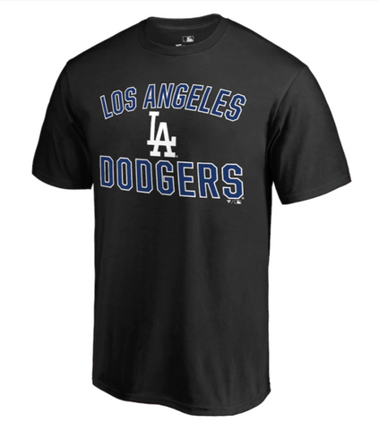 Los Angeles Dodgers Mens Fanatics T-Shirt Heart & Soul Black