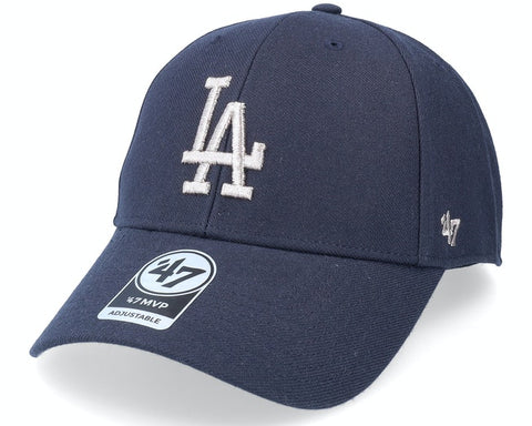 Los Angeles Dodgers Snapback '47 Brand MVP Velcro Cap Hat Navy Grey UV White LA