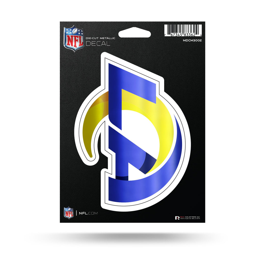 Los Angeles Rams 5" Metallic Decal Die Cut Sticker New Logo - THE 4TH QUARTER