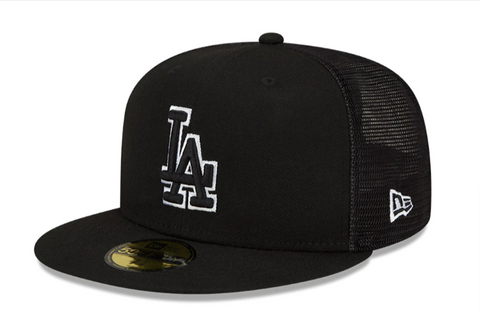 Los Angeles Dodgers Fitted New Era 59Fifty 2022 Batting Practice Black Cap Hat