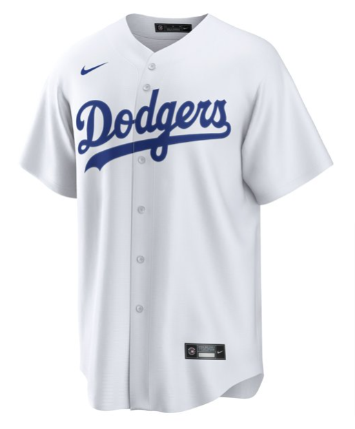 Los Angeles Dodgers Men's White Home Replica Jersey - THE 4TH QUARTER