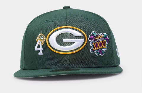 GreenBay Packers Fitted New Era 59FIFTY SB Count the Rings Grey UV