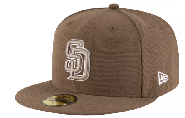 San Diego Padres Fitted New Era 59FIFTY Alternate Brown Cap Hat - THE 4TH QUARTER