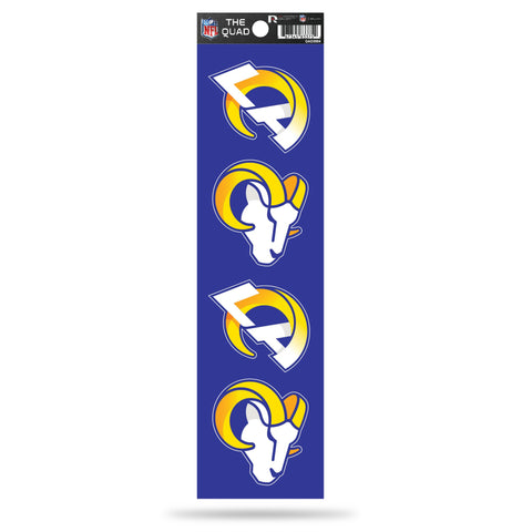 Los Angeles Rams The Quad New Logo 4-Pack Decal