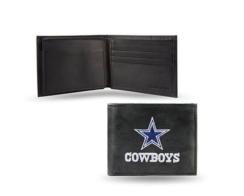 Dallas Cowboys Mens Embroidered Leather Bi-fold Wallet - THE 4TH QUARTER
