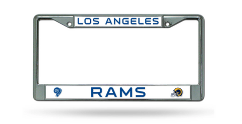 Los Angeles Rams Chrome License Plate Frame