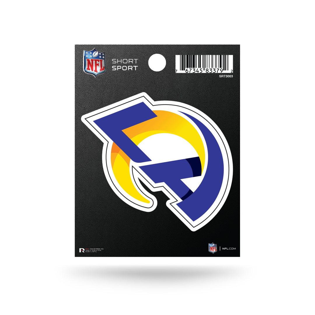 Los Angeles Rams Small Sticker Short Sport New Logo - THE 4TH QUARTER