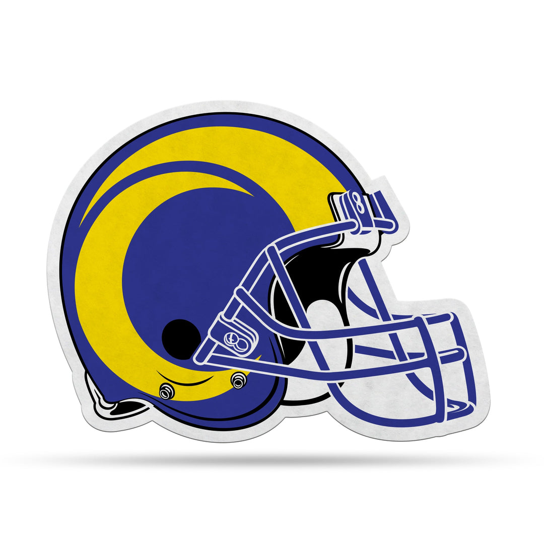 Los Angeles Rams Shape Cut Pennant Home and Living Room Décor Helmet Logo - THE 4TH QUARTER