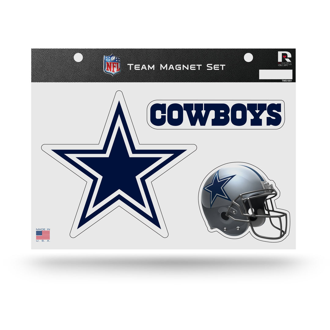 Dallas Cowboys 3 Piece Team Magnet Set - THE 4TH QUARTER