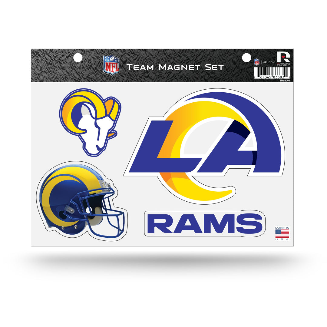 Los Angeles Rams 4 Piece Team Magnet Set - THE 4TH QUARTER