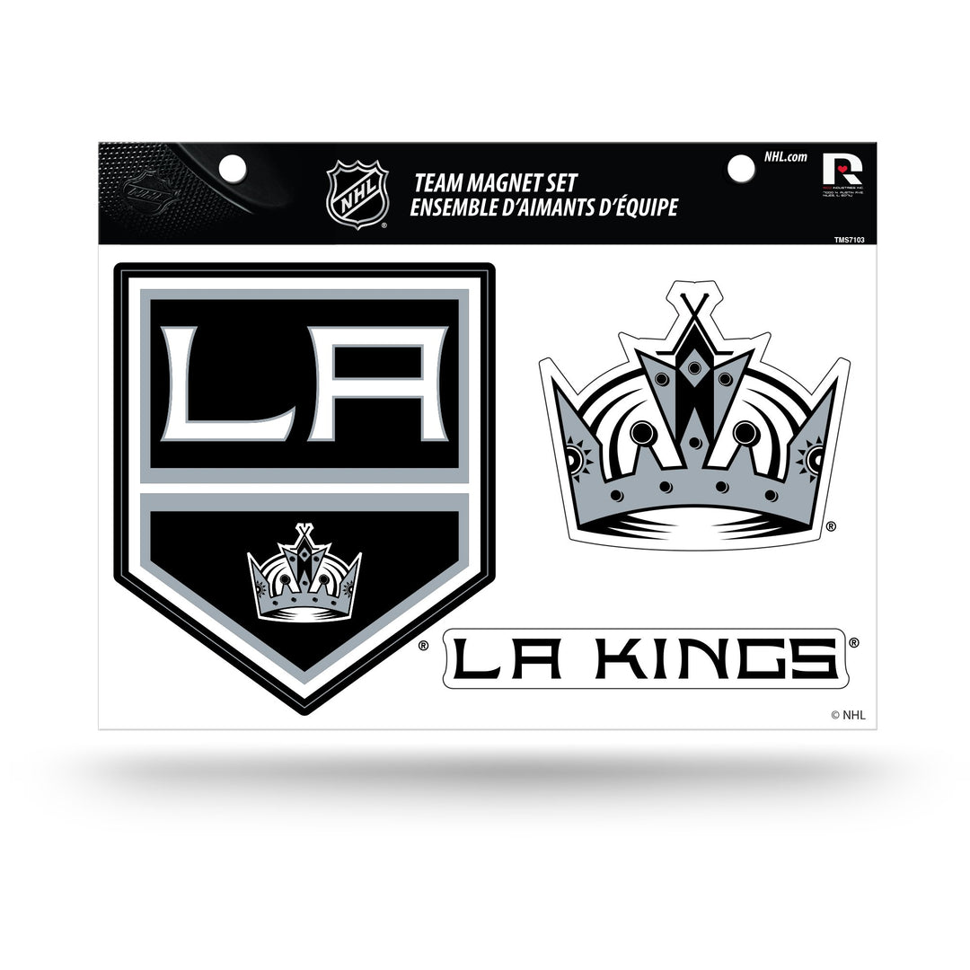 Los Angeles Kings 3 Piece Team Magnet Set - THE 4TH QUARTER