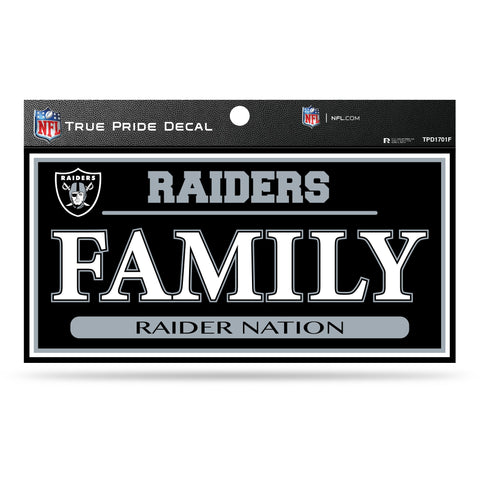 Las Vegas Raiders True Pride Decal 3x6 FAMILY