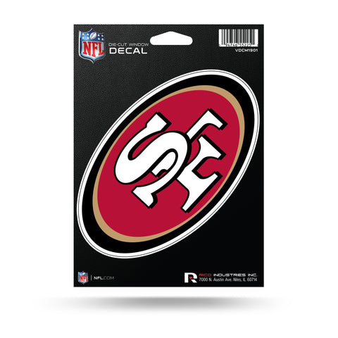 San Francisco 49ers Decal Medium Die Cut