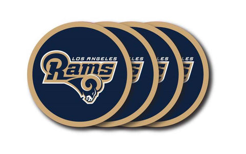 Los Angeles Rams 4 Piece Vinyl Coasters Set