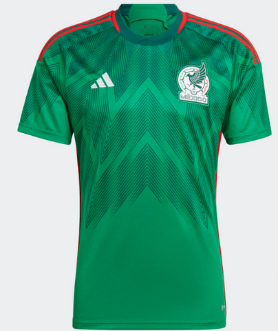Mexico Mens Adidas 2022 HOME JERSEY Green