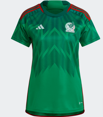 Mexico Womens Adidas MEXICO 22 HOME JERSEY Green