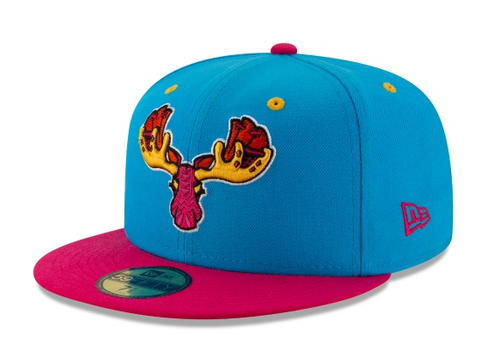 Alces de Maine Fitted New Era 59Fifty MILB Copa de la Diversion  Cap Hat
