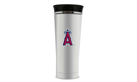 Anaheim Angels 18oz Stainless Steel Free Flow Tumbler Travel Mug Cup White