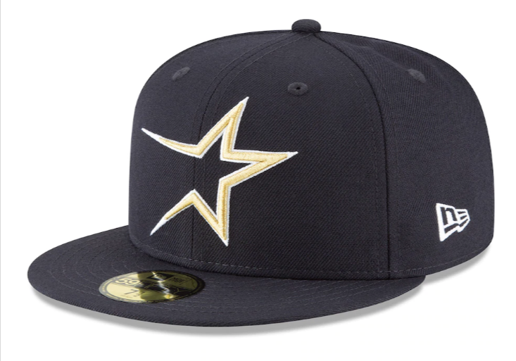 Houston Astros Fitted New Era 59Fifty Wool Cooperstown Navy Hat Cap - THE 4TH QUARTER