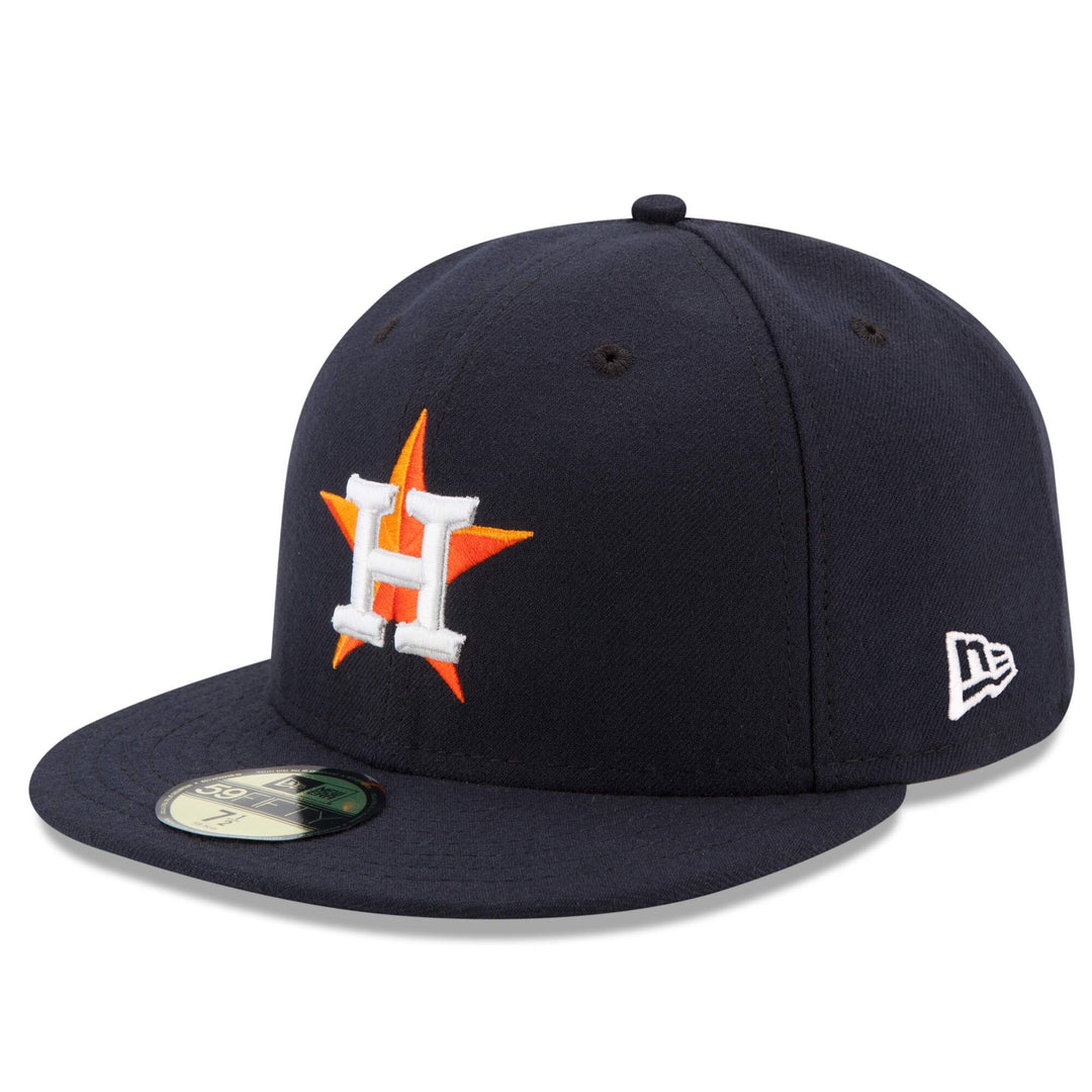 Houston Astros Fitted New Era 59Fifty Home On Field Navy Cap Hat - THE 4TH QUARTER