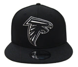 Atlanta Falcons Snapback New Era 9FIFTY Black White Logo Hat Cap