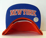 New York Knicks Snapback Adidas Ghost Underbill Cap Hat Orange Blue
