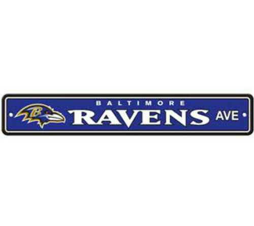 Baltimore Ravens AVE Bar Home Decor Plastic Street Sign - THE 4TH QUARTER