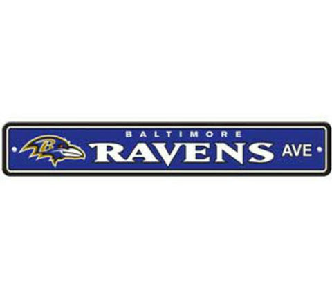 Baltimore Ravens AVE Bar Home Decor Plastic Street Sign