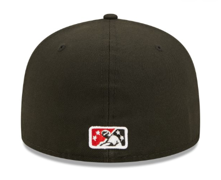 Birmingham Barons Fitted New Era 59Fifty Home Black Hat Cap Black UV - THE 4TH QUARTER