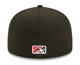 Birmingham Barons Fitted New Era 59Fifty Home Black Hat Cap Black UV