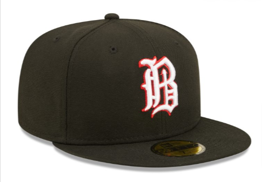 Birmingham Barons Fitted New Era 59Fifty Home Black Hat Cap Black UV - THE 4TH QUARTER