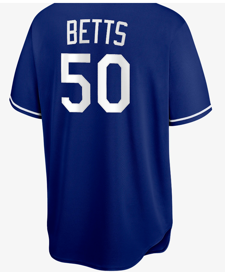 Los Angeles Dodgers Men's #50 Mookie Betts Blue Jersey - THE 4TH QUARTER
