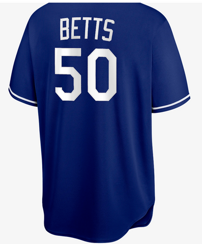 Los Angeles Dodgers Men's #50 Mookie Betts Blue Jersey