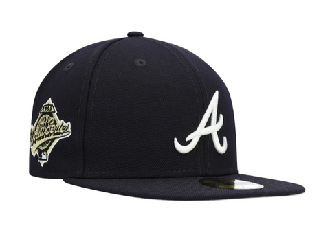 Atlanta Braves Fitted New Era 59Fifty 1995 World Series Navy Hat Cap