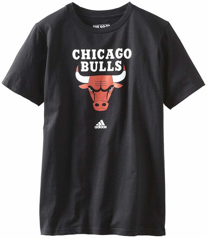 Chicago Bulls Mens T-Shirt Adidas Logo Black