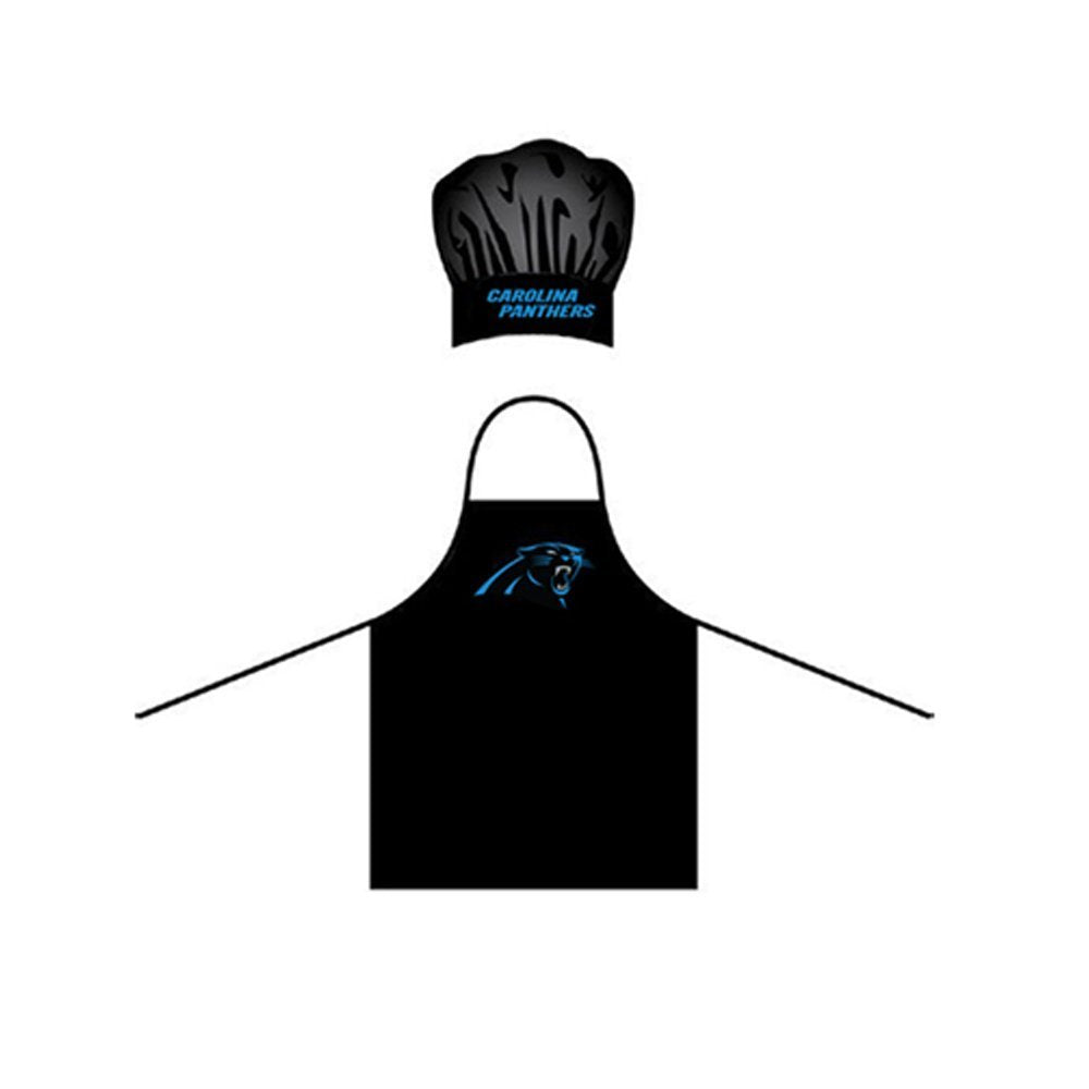 Carolina Panthers Cooking Apron and Chef Hat Set 2-Piece - THE 4TH QUARTER
