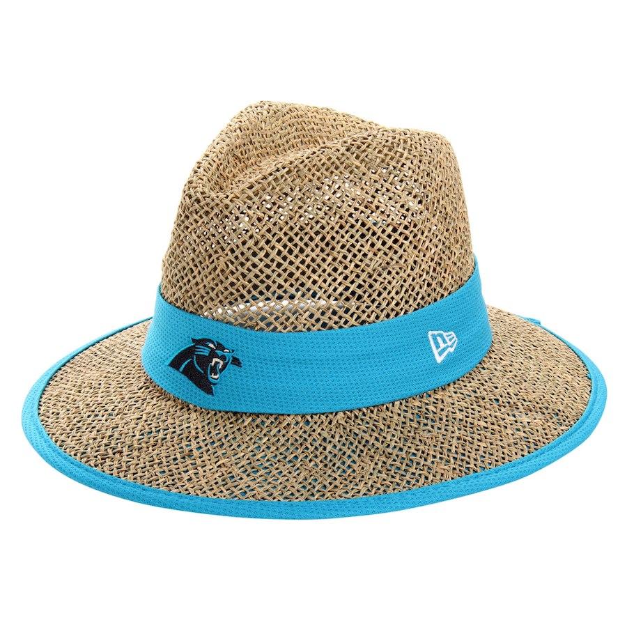 Carolina Panthers New Era Safari Training Straw Hat - THE 4TH QUARTER