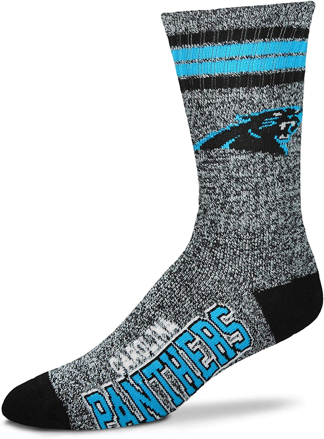 Carolina Panthers Socks Long Marbled Performance - THE 4TH QUARTER