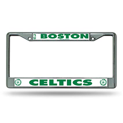 Boston Celtics Chrome Auto Licensed Plate Frame - THE 4TH QUARTER