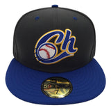 Charros De Jalisco Fitted New Era 59Fifty LMP Charcoal Blue Hat Cap - THE 4TH QUARTER