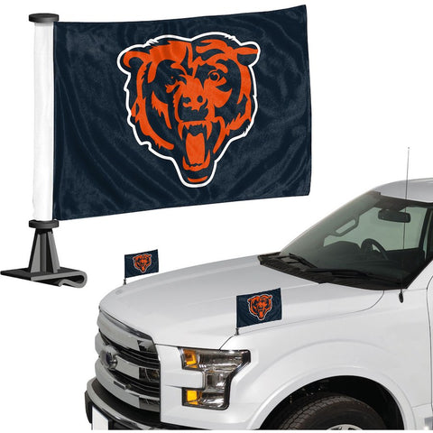 Chicago Bears Auto Ambassador 2PC Car Mini Flag Set