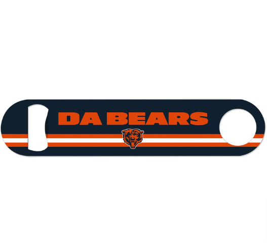 Chicago Bears Steel Double Sided Bottle Opener Slogan "Da Bears" - THE 4TH QUARTER