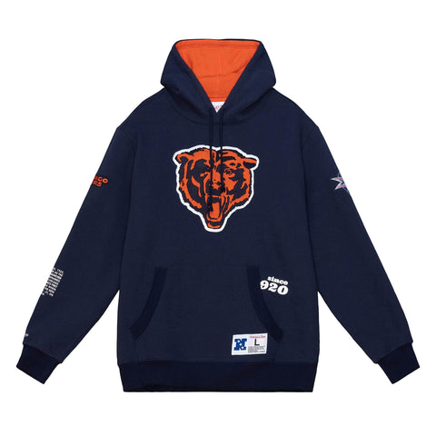 Chicago Bears Mitchell & Ness Origins Fleece Hoody Navy