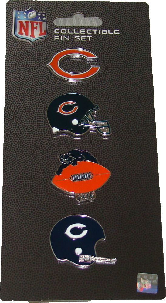 Commanders Bears Pin Chicago Bears Pin Set Logo Evolution Collectible
