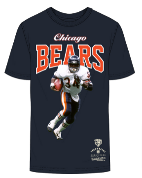 Chicago Bears T-Shirt Mitchell & Ness Sideline N&N Tee Walter Peyton Navy