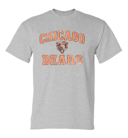 Chicago Bears Mens 47 Brand Union Arch T-Shirt Grey