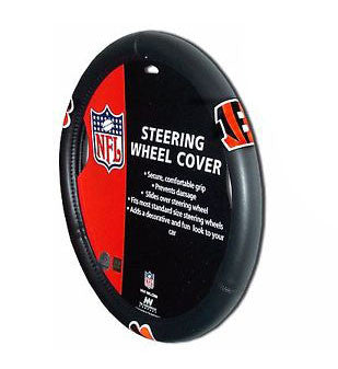 Cincinnati Bengals Auto Rubber Steering Wheel Cover - THE 4TH QUARTER