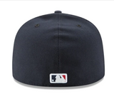Cleveland Indians Fitted New Era 59FIFTY Navy Red C Logo Cap Hat - THE 4TH QUARTER