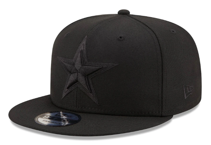 Dallas Cowboys Snapback New Era 9Fifty Black on Black Hat Cap - THE 4TH QUARTER